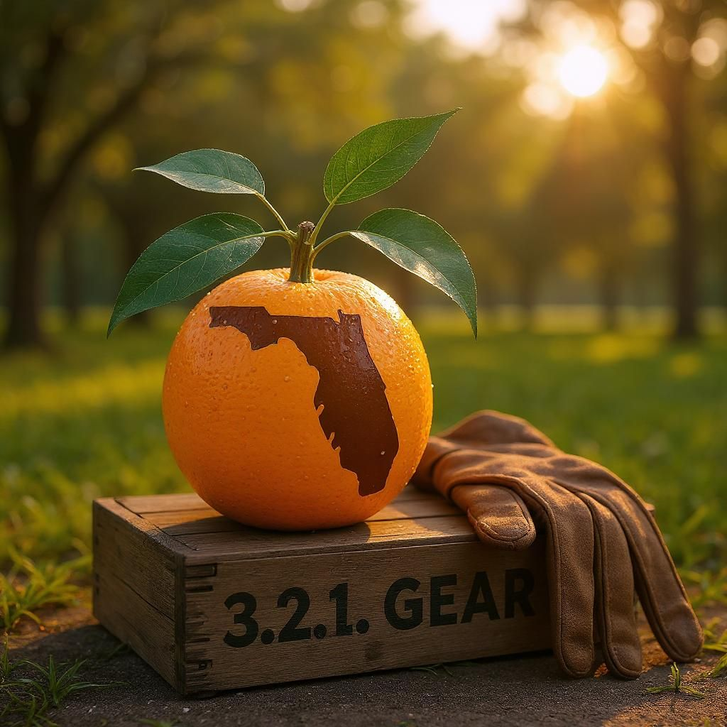 Florida orange decal